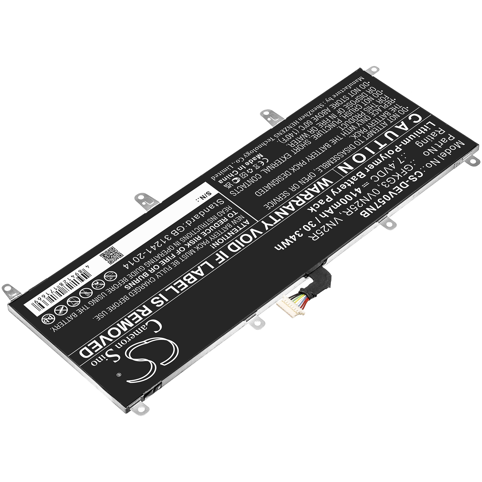 Акумулятор DELL Venue 10 Pro, Venue 10 Pro 5056 - Зображення 2