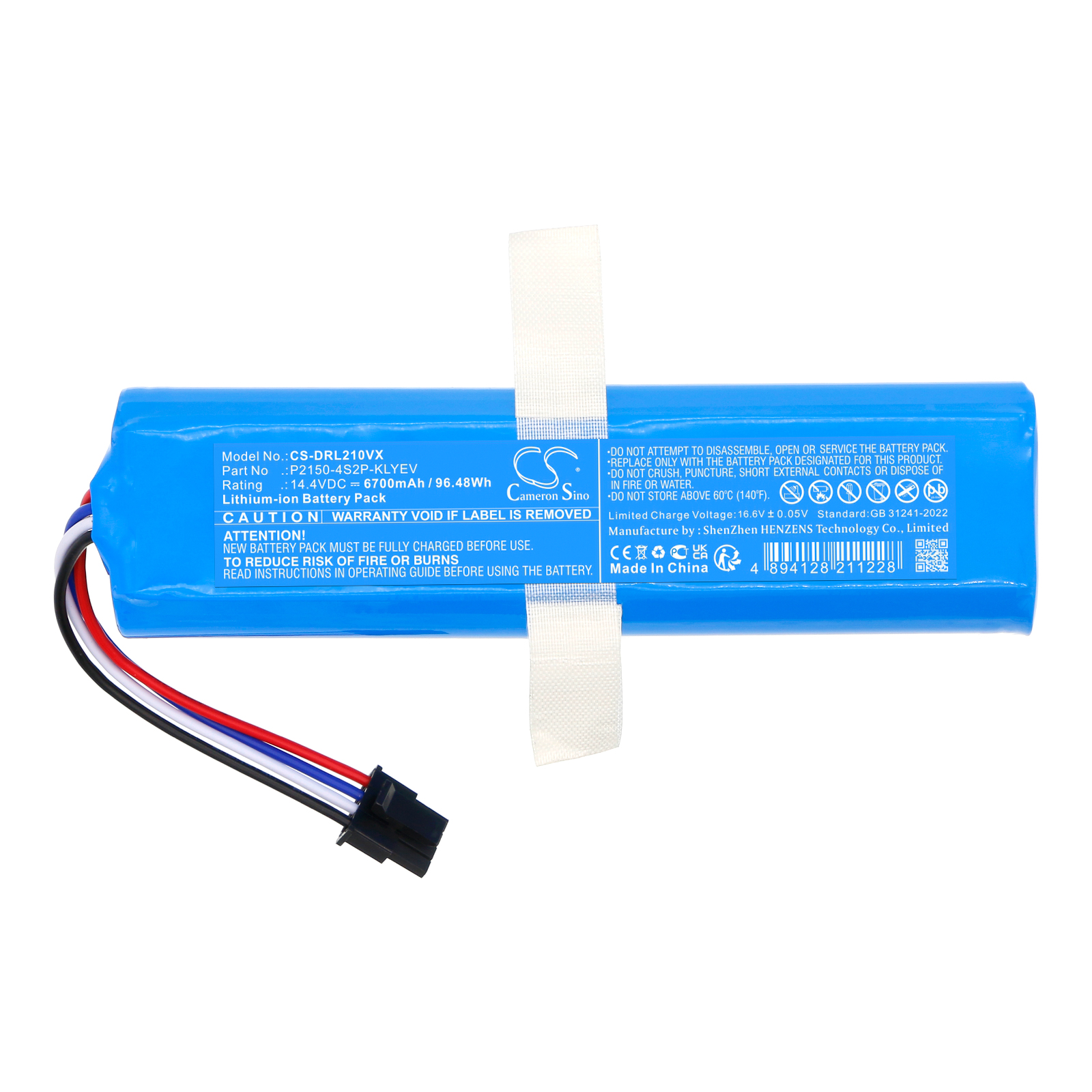 Акумулятор Dreame Bot L10s Ultra Gen2, Bot X30 Ultra, L10s Ultra Gen2, RLL32SE, RLX41CE, RLX56C, X30 Ultra - Зображення 3
