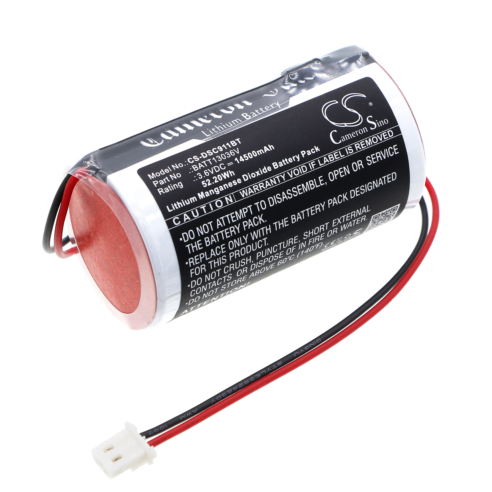Акумулятор DSC PGX901, PGX911, PowerG PG9911, PowerG PG9911 Siren, PowerG wireless PG9901 sirens, PowerG wireless PG9911 sirens