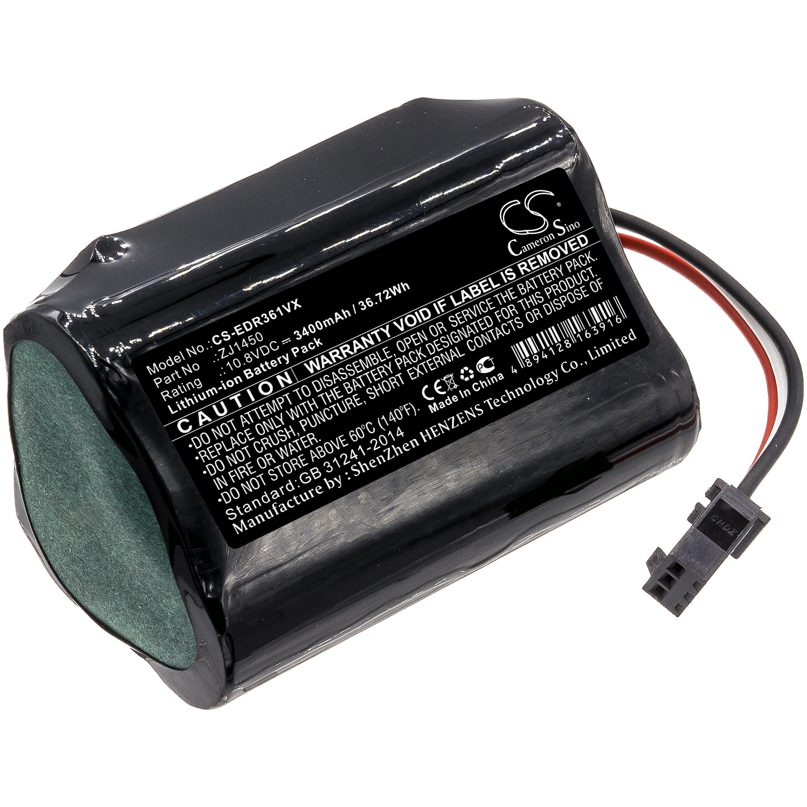 Акумулятор Ecovacs D36A, D36B, D36C, D36E, DA60, DA611, DB35, Deebot Slim 1, Deebot Slim 10, Deebot Slim 2, TCR360