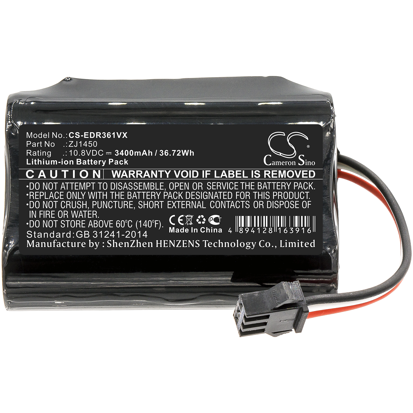 Акумулятор Ecovacs D36A, D36B, D36C, D36E, DA60, DA611, DB35, Deebot Slim 1, Deebot Slim 10, Deebot Slim 2, TCR360 - Зображення 3