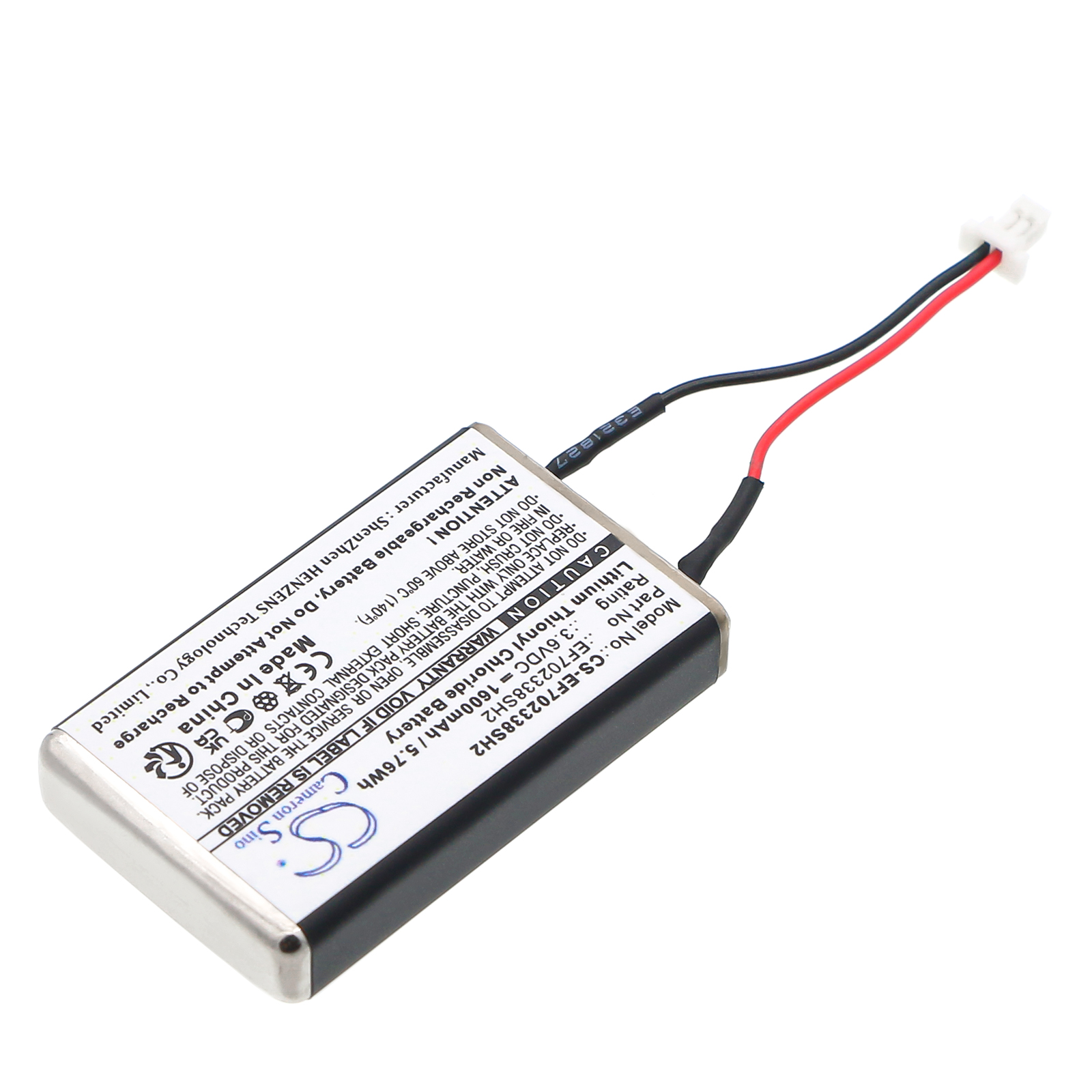 Акумулятор CameronSino CS-EF702338SH2 - Зображення 2