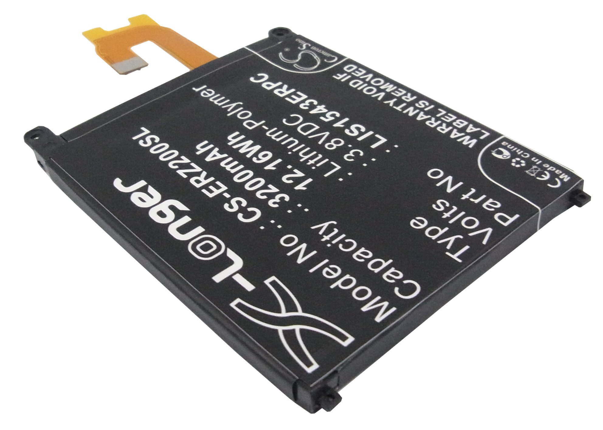 Акумулятор Sony Ericsson D6502, D6503, D6508, D6543, L50, L50u, L50W, Sirius, Sirius Maki, Sirius Viv, SO-03F, Xperia L50, Xperia L50T, Xperia L50W, Xperia Z2, Xperia Z2 3G D6502, Xperia Z2 D6503, Xperia Z2 D6508, Xperia Z2 D6543 - Зображення 2