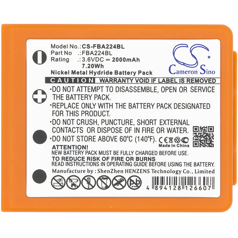 Акумулятор HBC FBFUB09N, FUB 9NM 6V, FUB9NM, Linus 4, Linus 6, Micron 4, Micron 6, Radiomatic Eco, Radiomatic Keynote, Radiomatic Linus 4, Radiomatic Micron 4, Radiomatic Micron 5, Radiomatic Micron 6, Radiomatic Micron 7, Radiomatic Patrol D, - Зображення 3