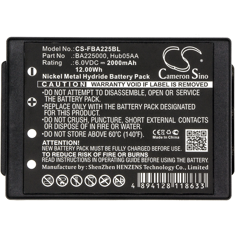 Акумулятор HBC FBFUB09N, FUB 9NM 6V, FUB9NM, Linus 4, Linus 6, Micron 4, Micron 6, Radiomatic Eco, Remote Control Crane Truck Dri, Spectrum 1, Spectrum 2, Spectrum A, Spectrum B, Technos - Зображення 3
