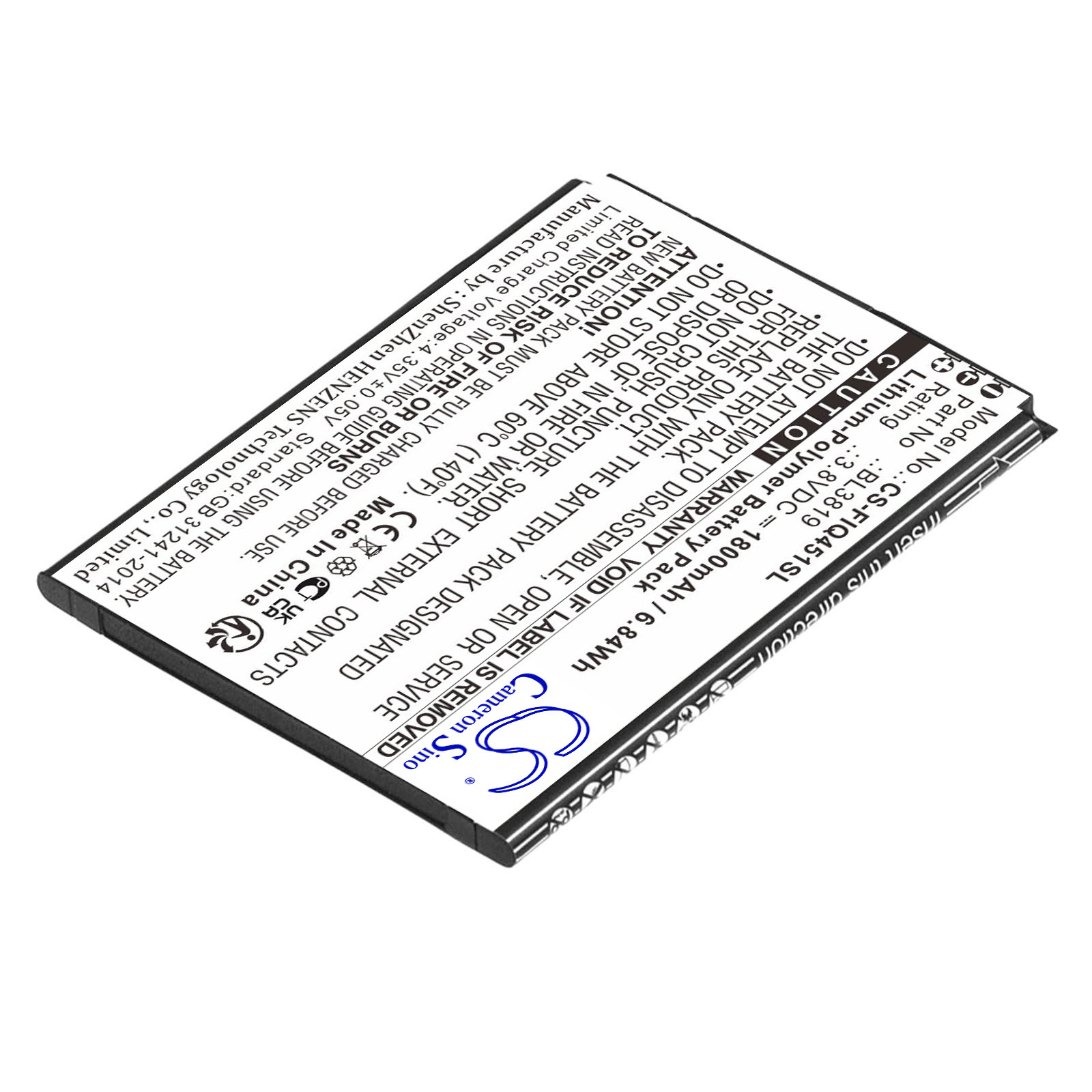 Акумулятор Fly IQ4514, IQ4514 Quad EVO Tech 4 - Зображення 2