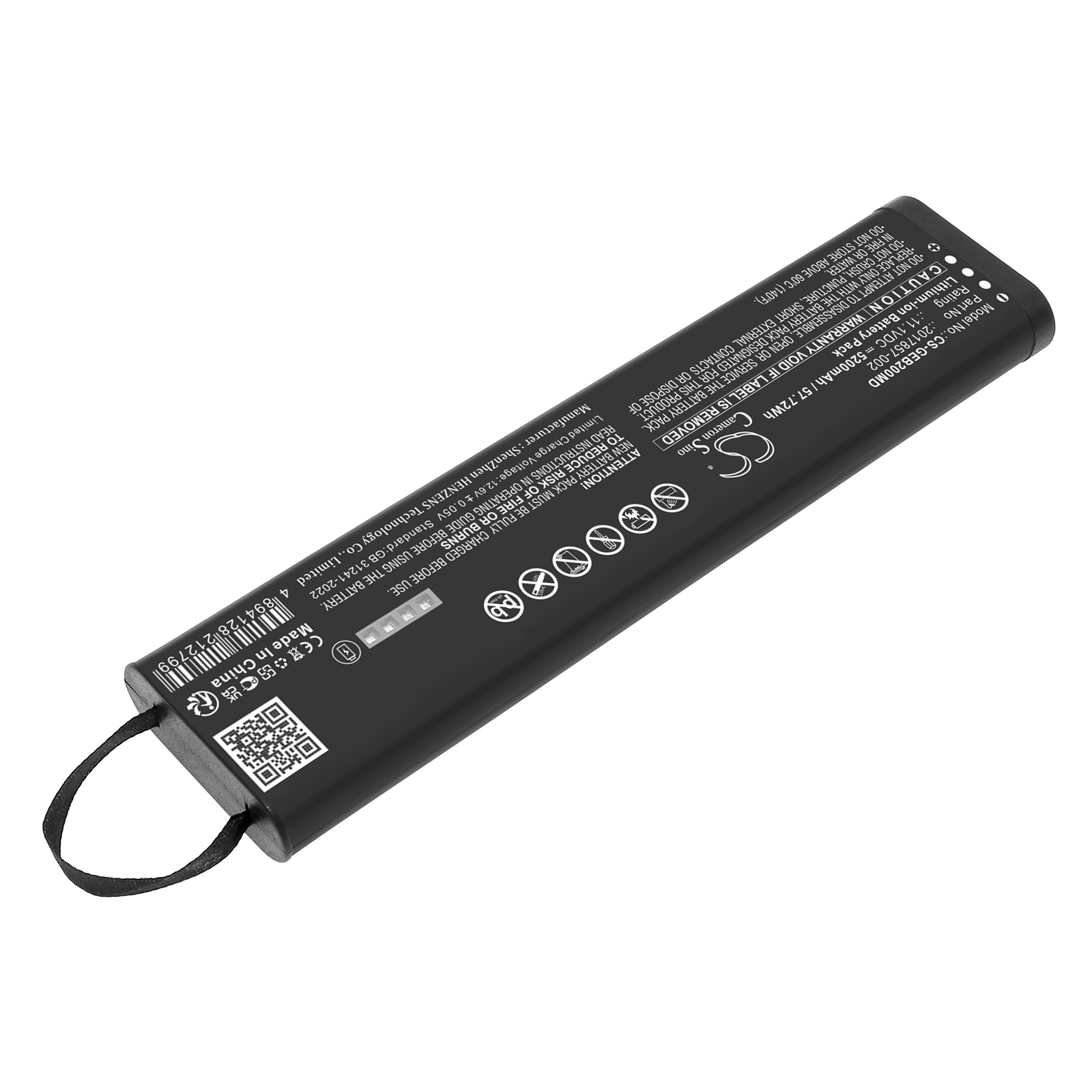 Акумулятор GE B20 Healthcare, B30 Healthcare, B40 Healthcare, Dash 3000, Dash 5000, Dash B30, Dash B40, Dash B50, Datex FM patient monitor, Moniteur 5000, Moniteur Dash 3000, Moniteur Dash 4000, Moniteur Dash B30, Moniteur Dash B40, Moniteur Dash B50 - Зображення 2