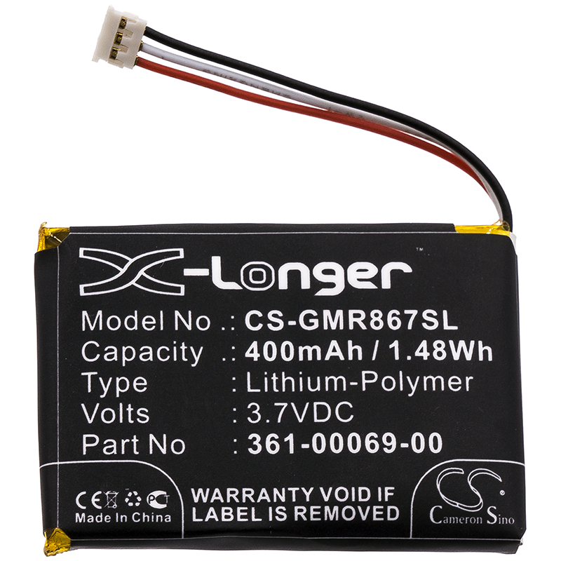 Акумулятор Garmin 010-11867-10, 010-11925-00, Barklimiter bark control colla, Barklimiter Deluxe, Barklimiter Deluxe Anti Bark C, Delta Sport, Delta Training Collar, GAB102, GAD109, Varia RDU - Зображення 3
