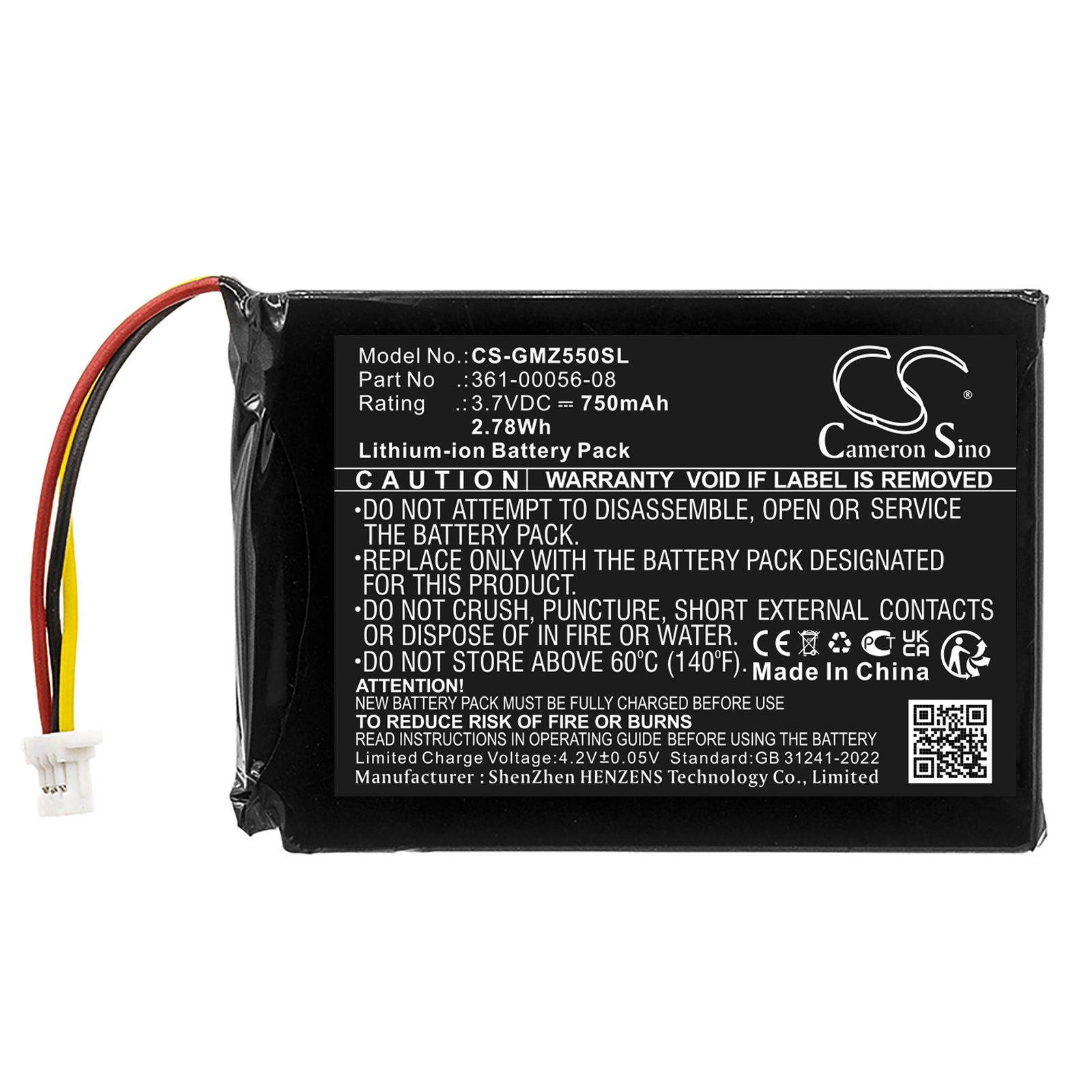 Акумулятор Garmin 010-01533-0E, Drive 6", Drive 6" LM EX, DriveSmart 5, DriveSmart 55, DriveSmart 60LM, DriveSmart 60LMT, DriveSmart 65 - Зображення 3