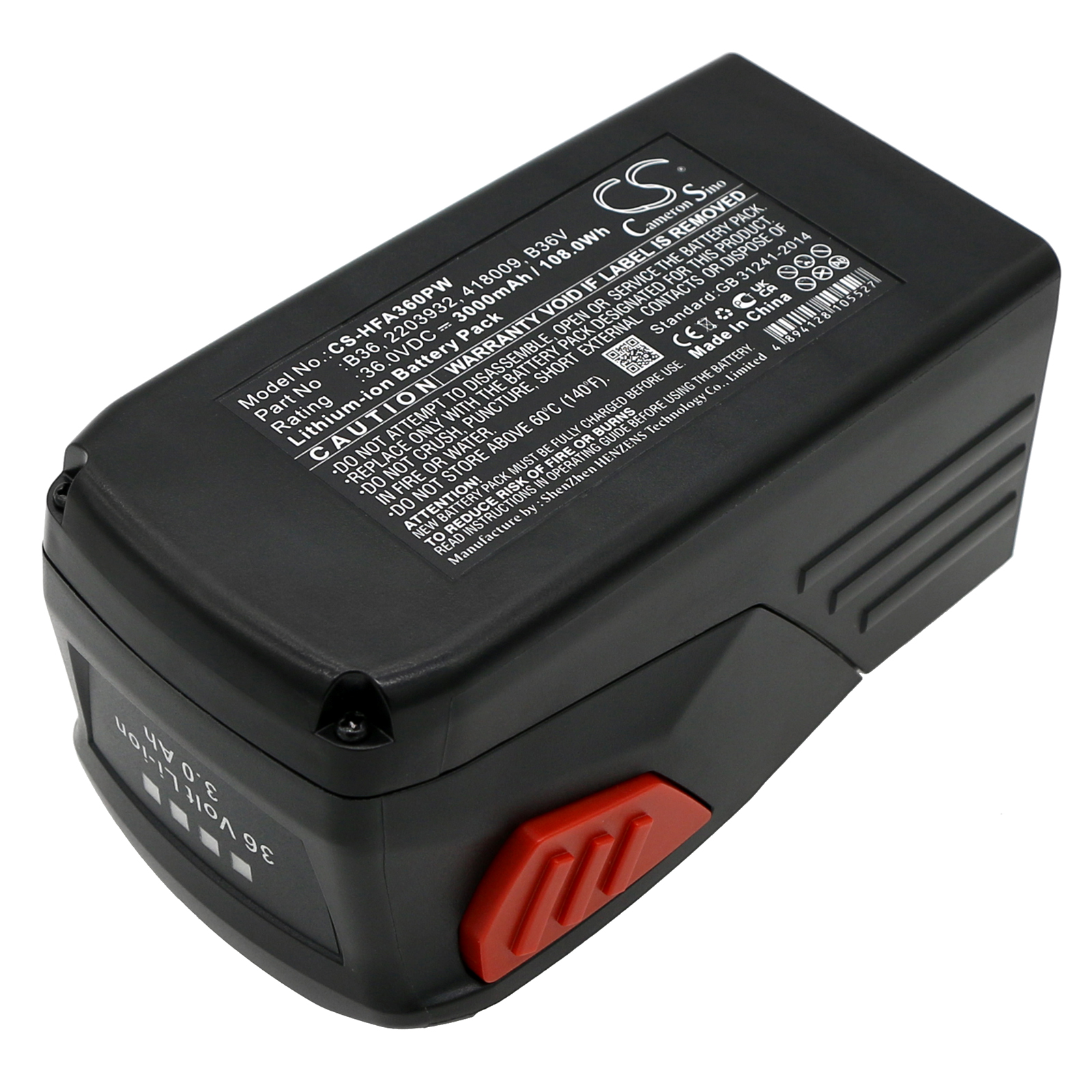 Акумулятор HILTI TE6-A Li, TE6-A36, WSR36-A - Зображення 3