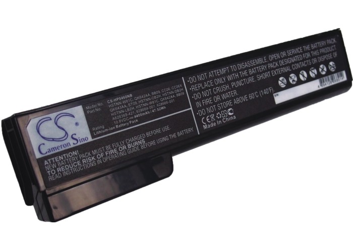 Акумулятор HP 6360t Mobile Thin Client, EliteBook 8460p, EliteBook 8460w, EliteBook 8470p, EliteBook 8470w, EliteBook 8560p, EliteBook 8570p, EliteBook 8570w, ProBook 6360b, ProBook 6460b, ProBook 6465b, ProBook 6470b, ProBook 6475b, ProBook 6560b,