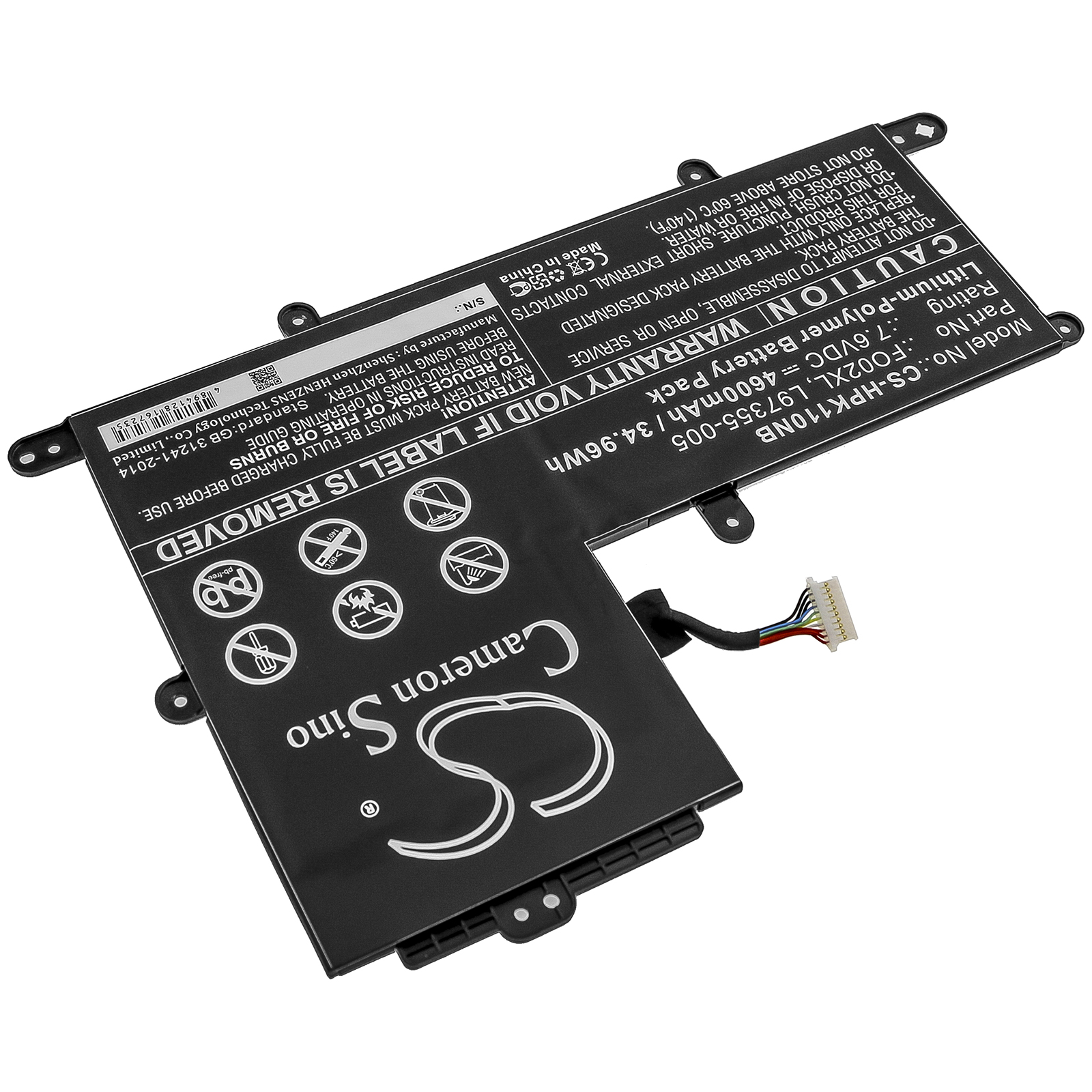 Акумулятор HP Chromebook 11A, Chromebook 11A-NA, CHROMEBOOK 11A-NA0000NB, CHROMEBOOK 11A-NA0001NB, Chromebook 11A-NA0001NI, Chromebook 11A-NA0002MU, CHROMEBOOK 11A-NA0002NB, Chromebook 11A-NA0002NI, Chromebook 11A-NA0004MU, Chromebook 11A-NA0006MU, - Зображення 2