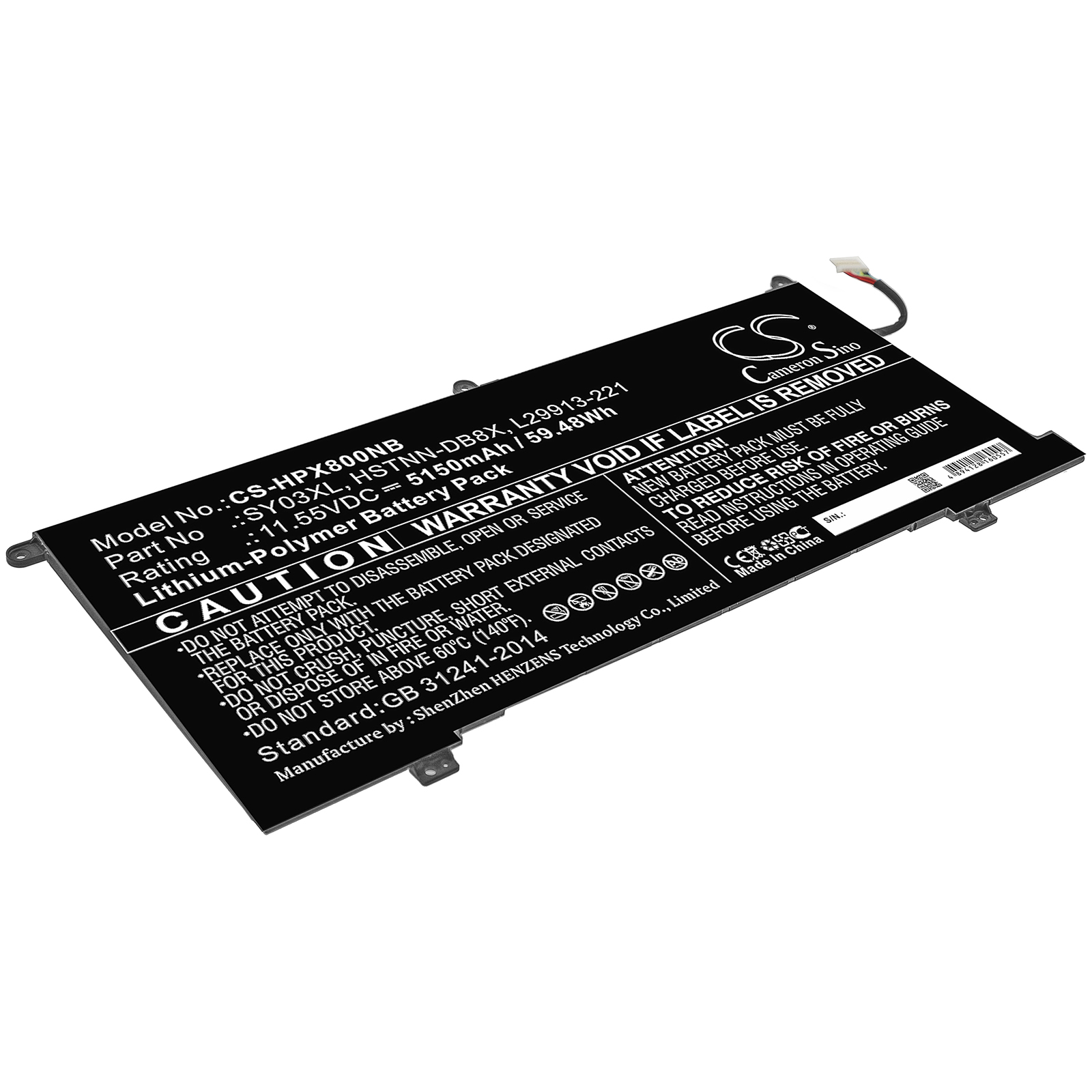 Акумулятор HP Chromebook X360 14 G1, Chromebook X360 14-DA, Chromebook X360 14-DA0011DX, Chromebook X360 14-DA0021NR