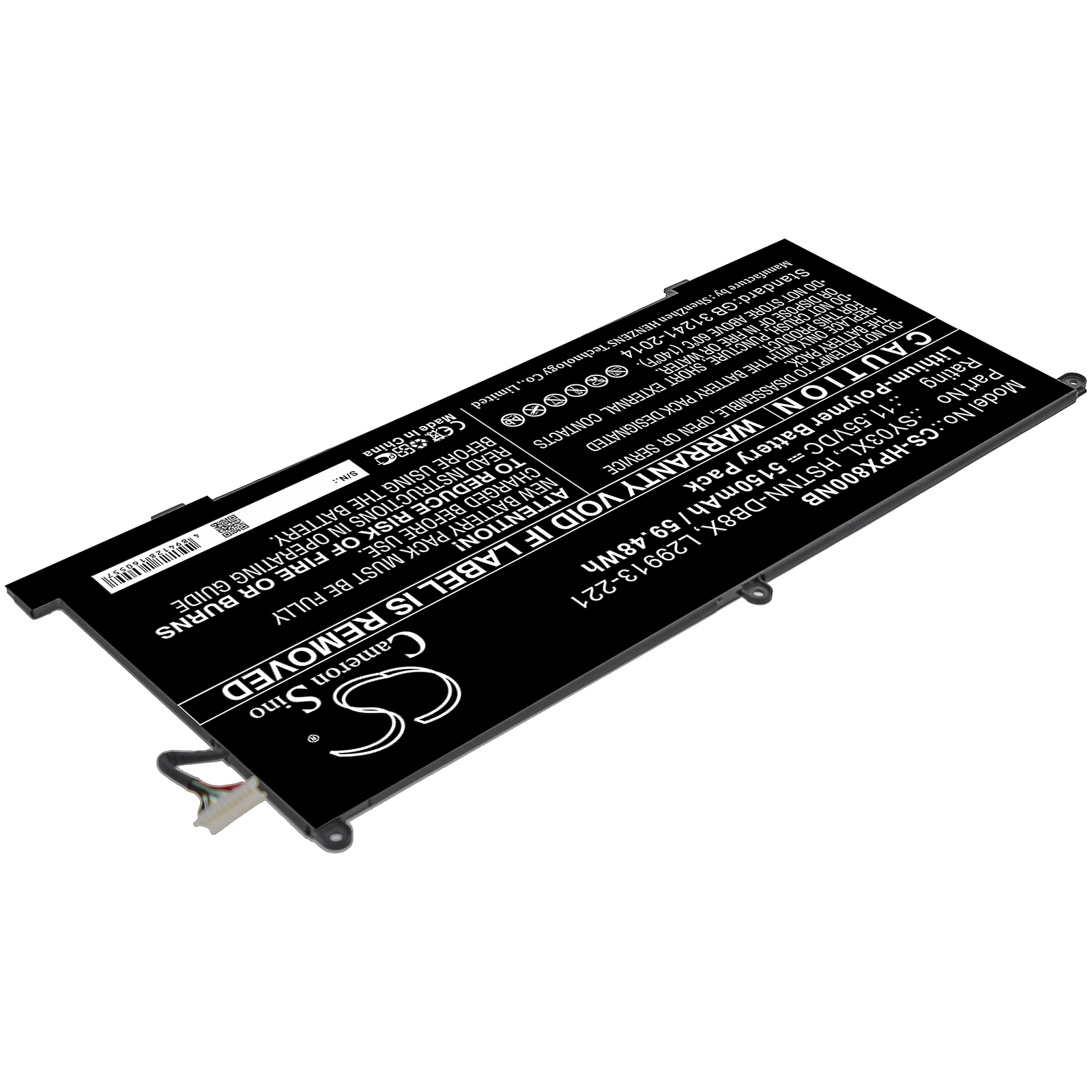 Акумулятор HP Chromebook X360 14 G1, Chromebook X360 14-DA, Chromebook X360 14-DA0011DX, Chromebook X360 14-DA0021NR - Зображення 2