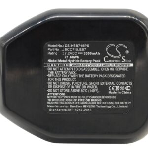 Акумулятор Hitachi DN10DSA, DN10DTA, DN10DVA, DN6DM, DN7DT, DN7DV, DS10DSA, DS10DTB, DS10DVB, DS6DV, DS7DV, EB714S, NR90, NR90 Nail Gun, NR90GC, NR90GC Nail Gun, NR90GC2, NR90GC2 Nail Gun, NR90GC2 Nailgun, NR90GC3, NR90GR2, WH6DC