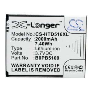 Батарея HTC B0PB5100 (X-Longer CS-HTD516XL) 2000 mAh