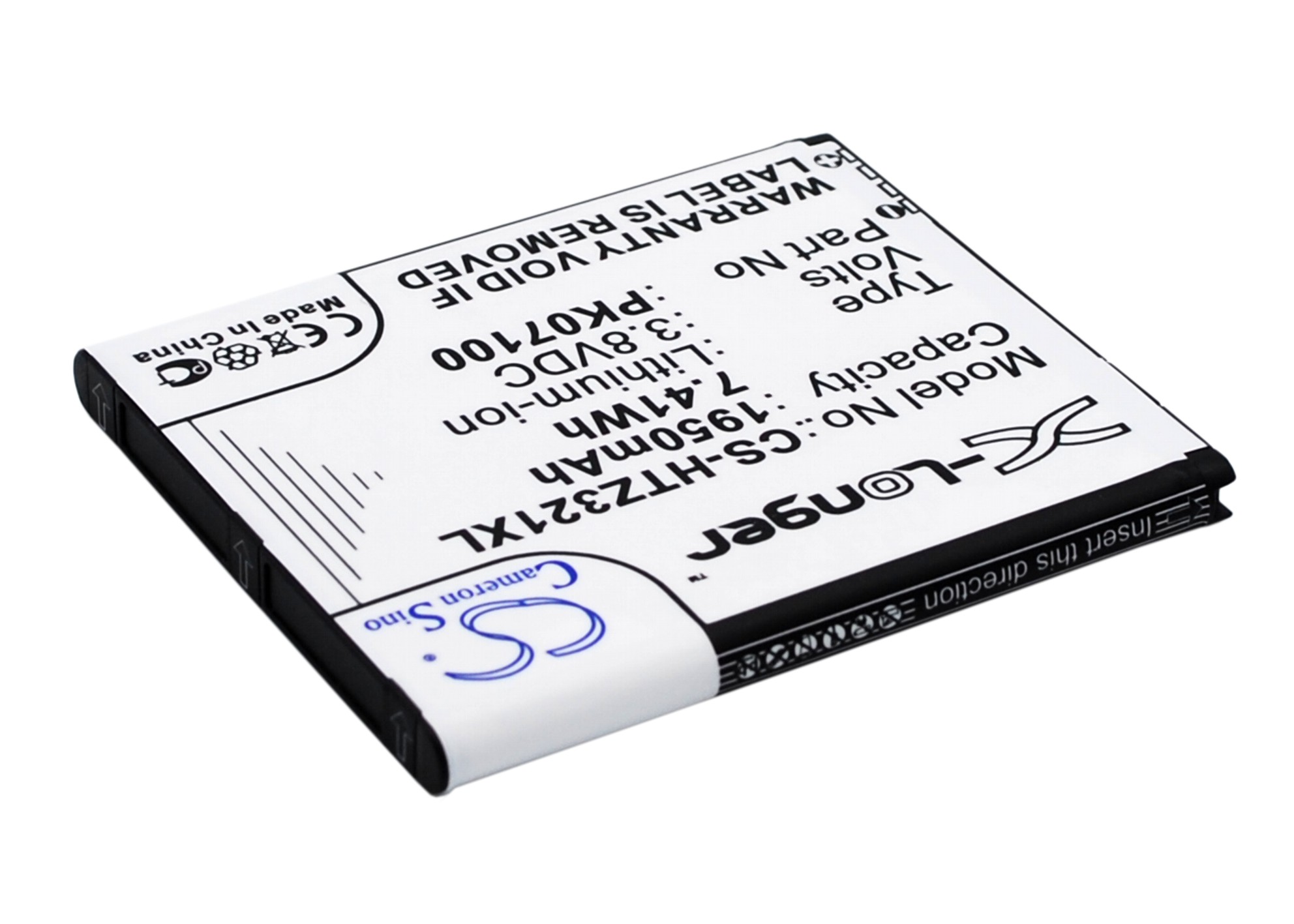 Акумулятор HTC HTI13, ISW13HT, J ISW13HT, J Z321e, Nippon, One J, PK07110, Valente WX, z321e - Зображення 3