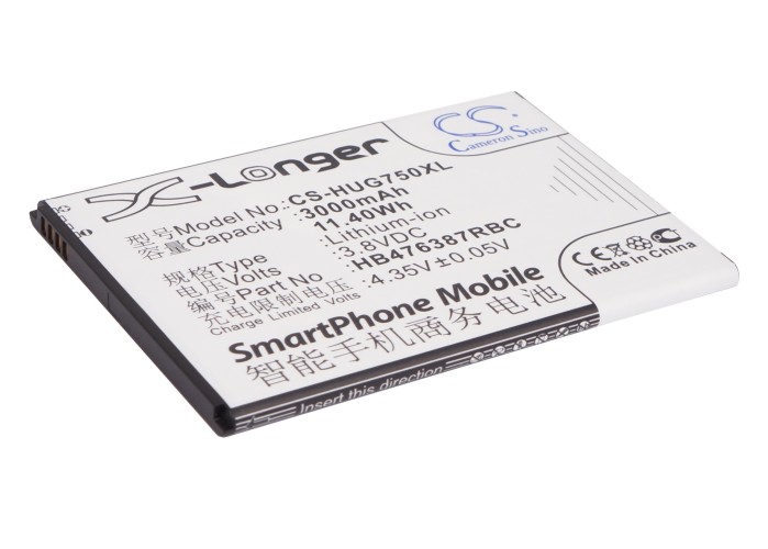Акумулятор Huawei Ascend G750, Ascend G750-T00, Ascend G750-T01, Ascend G750-T20, B199, G750, G750-T00, G750-T01, G750-T20, Glory 4, Honor 3X, Honor 3X Pro