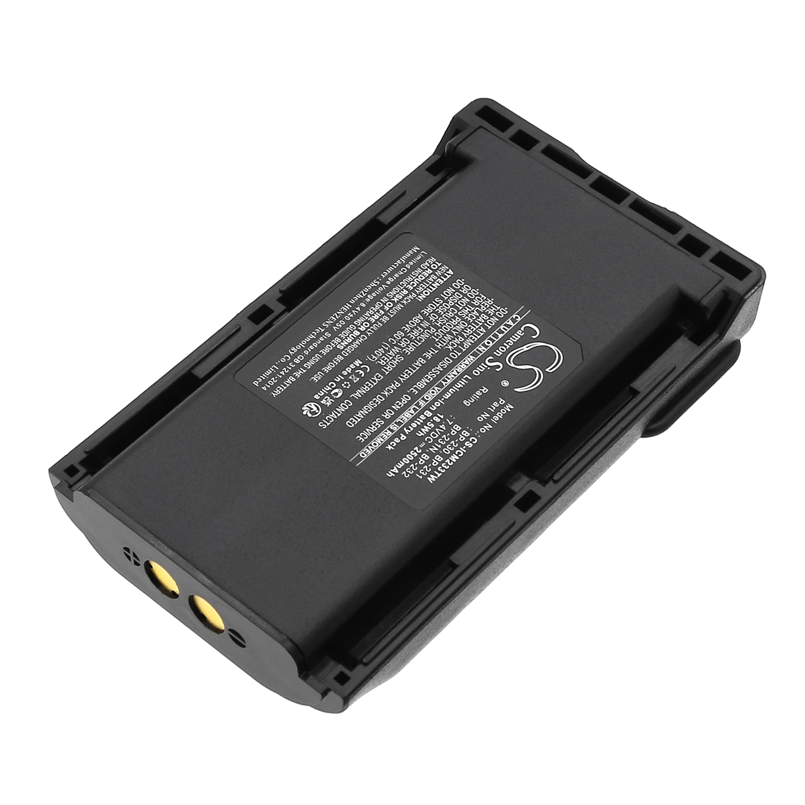 Акумулятор Icom IC-4011, IC-A14, IC-A14S, IC-F14, IC-F14S, IC-F15, IC-F15S, IC-F16, IC-F16S, IC-F24, IC-F24S, IC-F25, IC-F25S, IC-F25SR, IC-F26, IC-F26S, IC-F3011, IC-F3011 41 RC, IC-F3021, IC-F3021S, IC-F3021T, IC-F3023S, IC-F3023T, IC-F3031S, - Зображення 2