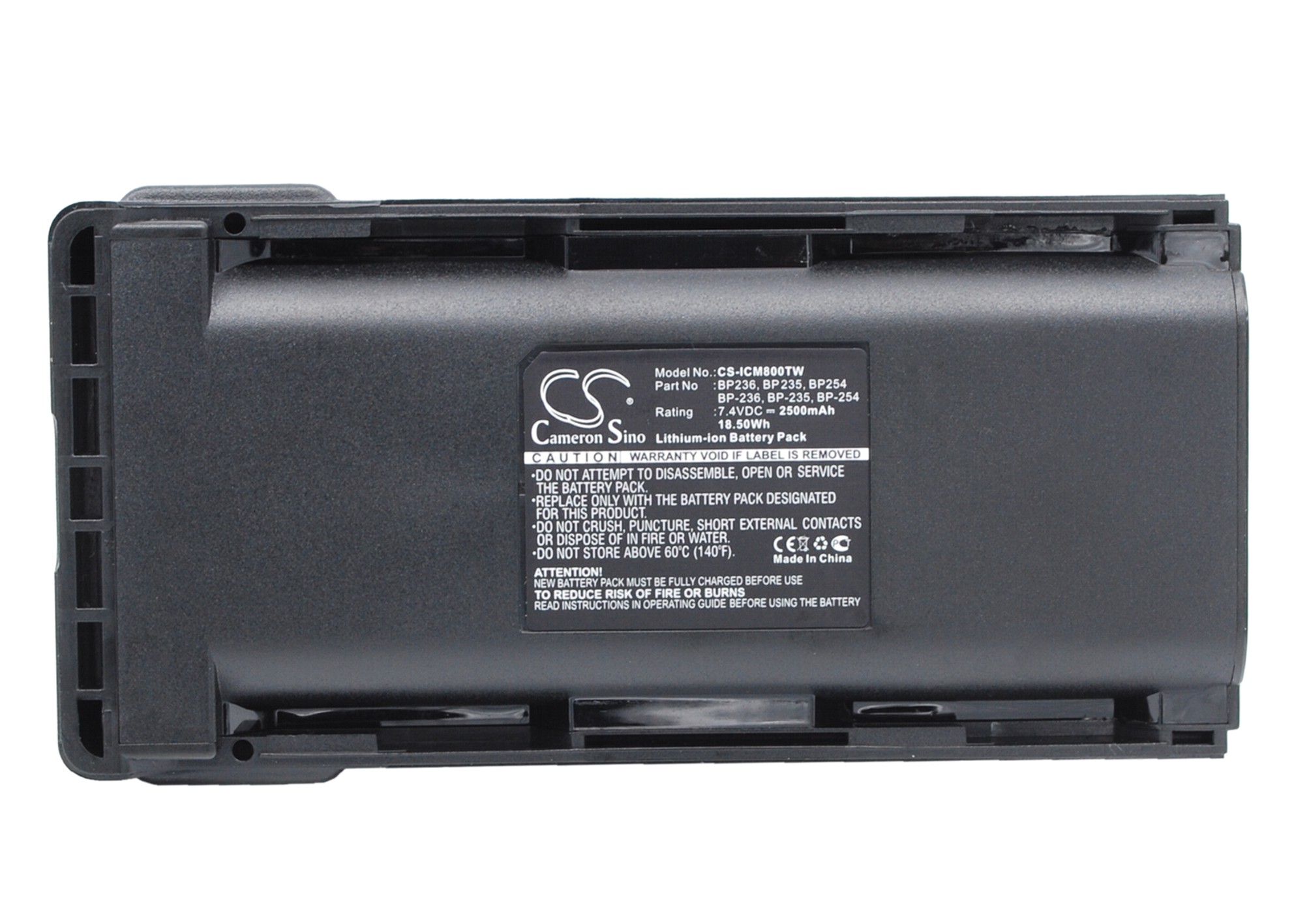 Акумулятор ICOM IC-F70, IC-F70D, IC-F70DS, IC-F70DST, IC-F70S, IC-F70T, IC-F80, IC-F80DS, IC-F80DT, IC-F80T, IC-F9011