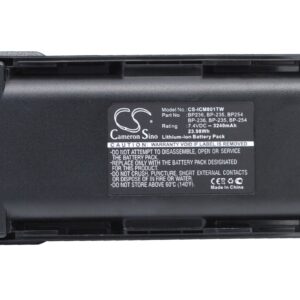 Акумулятор ICOM IC-F70, IC-F70D, IC-F70DS, IC-F70DST, IC-F70S, IC-F70T, IC-F80, IC-F80DS, IC-F80DT, IC-F80T, IC-F9011