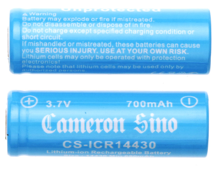 Акумулятор 650 mAh for CS-ICR14430NE - Зображення 3