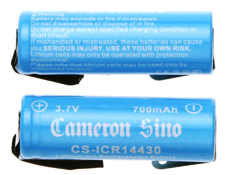 Акумулятор 650 mAh for CS-ICR14430NF - Зображення 3