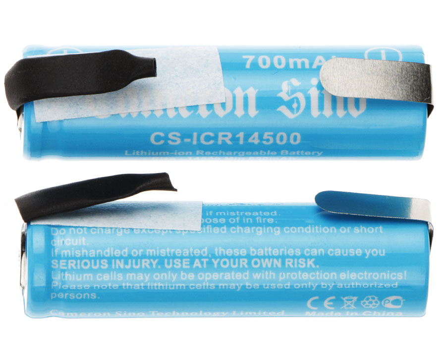 Акумулятор 700 mAh for CS-ICR14500NT - Зображення 3