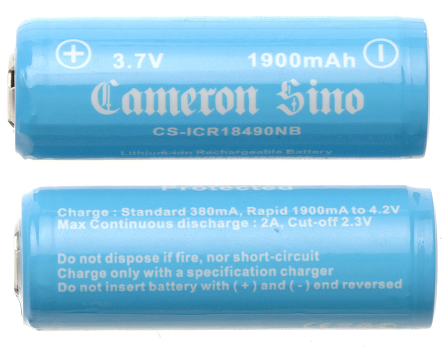 Акумулятор 1900 mAh for CS-ICR18490NB - Зображення 3