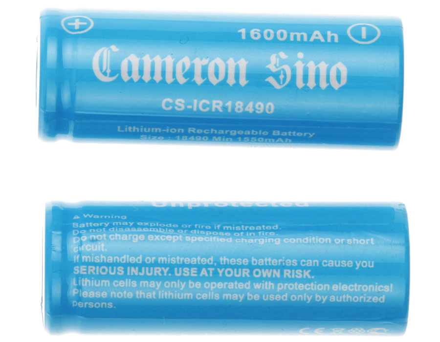 Акумулятор 1600 mAh for CS-ICR18490NE - Зображення 3