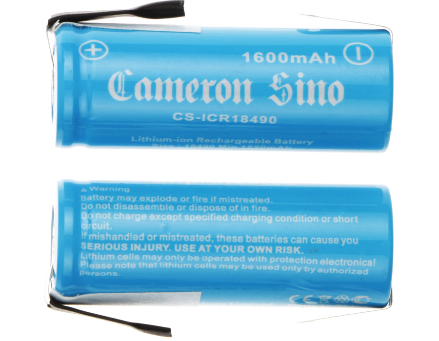 Акумулятор 1600 mAh for CS-ICR18490NF - Зображення 3