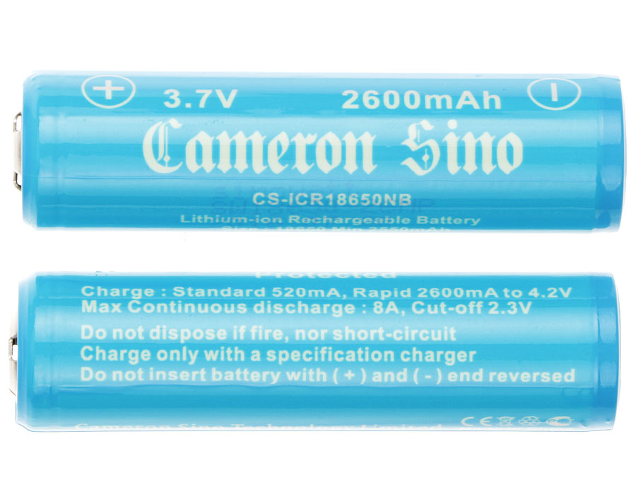 Акумулятор 2600 mAh for CS-ICR18650NB - Зображення 3