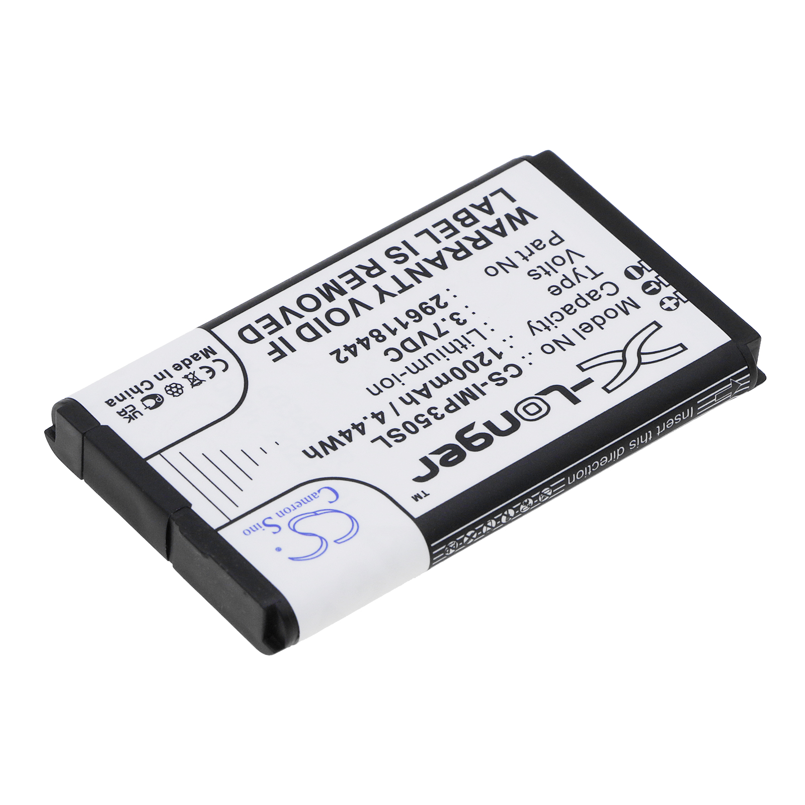 Акумулятор Ingenico iMP350, iMP350-01P1575A, IMP350-USBLU01A, IMP350-USBLU03A, IMP350-USSCN01A, iSMP, iSMP Companion - Зображення 2