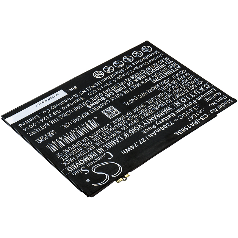 Акумулятор Apple A1547, A1566, A1567, iPad 6, iPad Air 2, iPad Air 2 WiFi, MGKL2LL/A, MGL12LL/A, MGTX2LL/A, MH1J2LL/A, MH2M2LL/A, MH2N2LL/A, MH2P2LL/A, MH2U2LL/A, MH2V2LL/A, MH2W2LL/A, MH312LL/A, MH322LL/A, MH332LL/A - Зображення 2