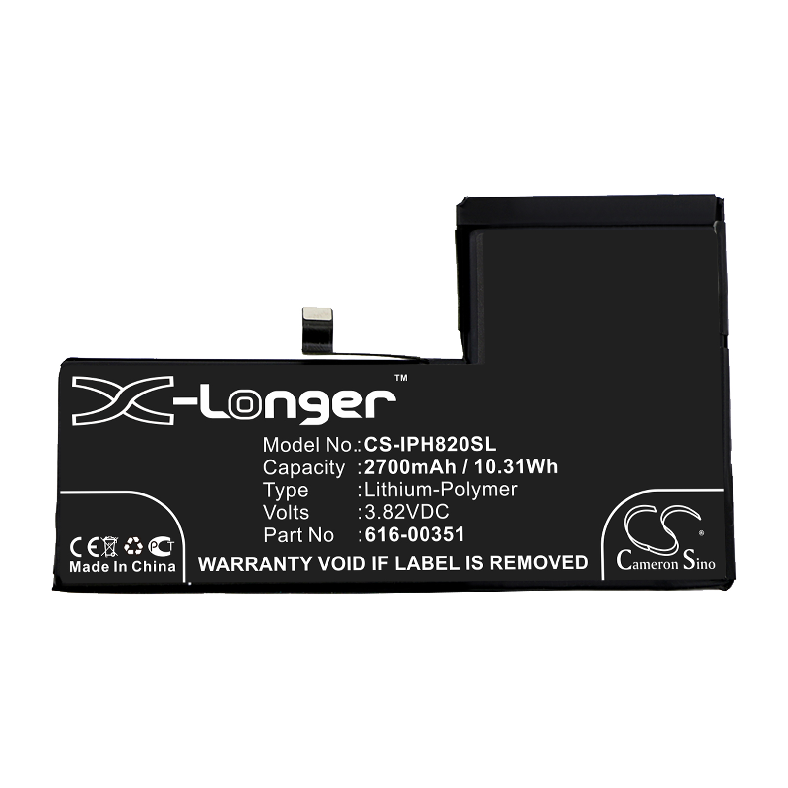 Акумулятор Apple iPhone X, MQA52LL/A, MQA62LL/A, MQA82LL/A, MQA92LL/A - Зображення 3