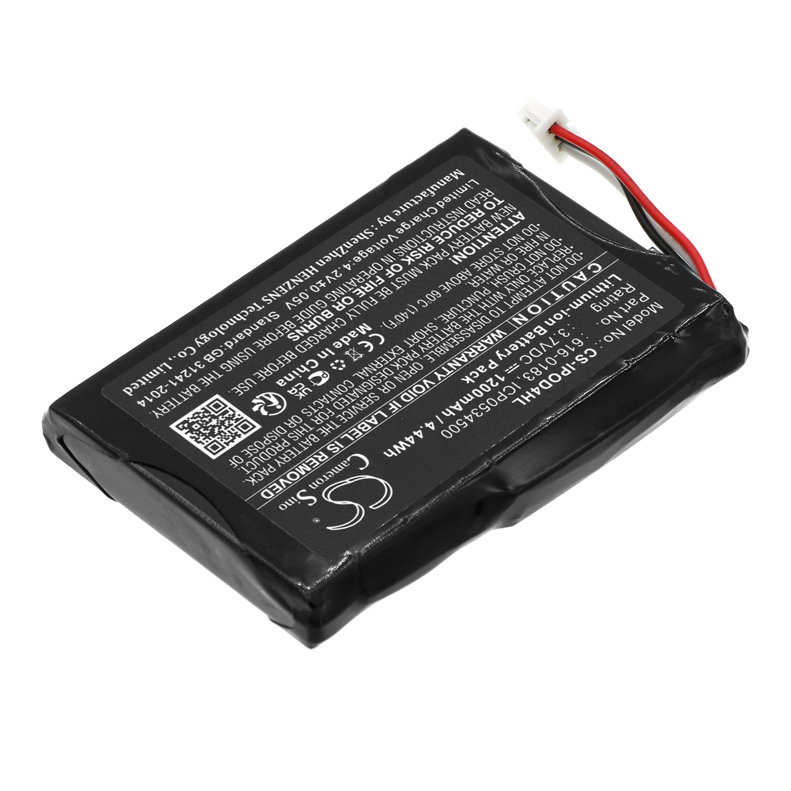 Акумулятор Apple A1059, A1099, iPOD 4th Generatio, iPOD 4th Generation, iPOD 4th Generation Photo, iPOD Photo, iPOD U2 20GB Color Display MA1, Photo 30GB M9829, Photo 30GB M9829/A, Photo 30GB M9829B/A, Photo 30GB M9829CH/A, Photo 30GB M9829DK/A, - Зображення 2