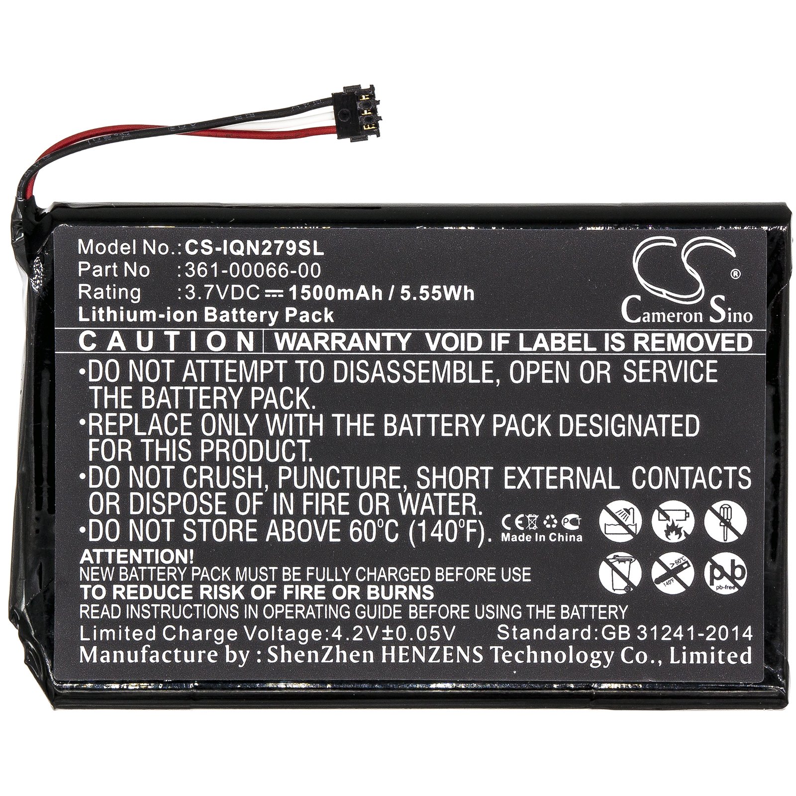 Акумулятор Garmin 010-01378-01, 2689LMT 6-inch, DEZL 760LM, Dezl 760LMT, Dezl 760LMT-D, DEZL 770LM, Nuvi 2689LMT, Nuvi 2757, Nuvi 2757LM, Nuvi 2797, Nuvi 2797LMT, NuviCam 6, NuviCam LM, NuviCam LMTHD - Зображення 3