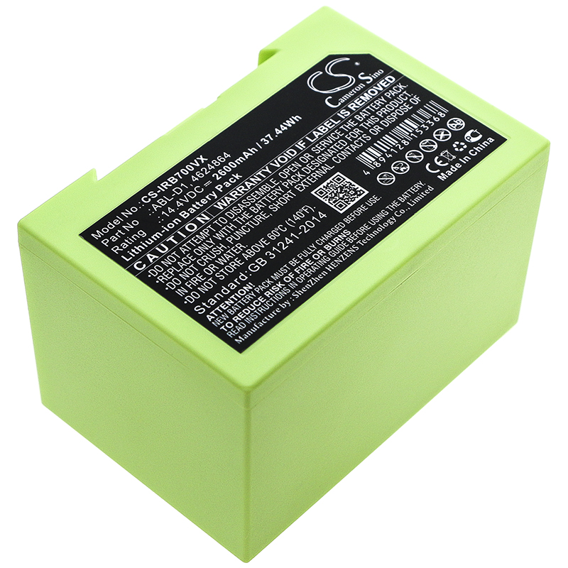 Акумулятор iRobot 5150, 7150, 7550, e5, e5150 e515020, e5152, e5154, e5158, e515840 e6, e6, e6198, e619820, i3, i31502F, i4, i6, i7, i7+ i7158, i7550, i755020, i7558, i8, i8+, i8550, j7, Roomba 5150, Roomba 7550, Roomba e5, Roomba e5150, Roomba
