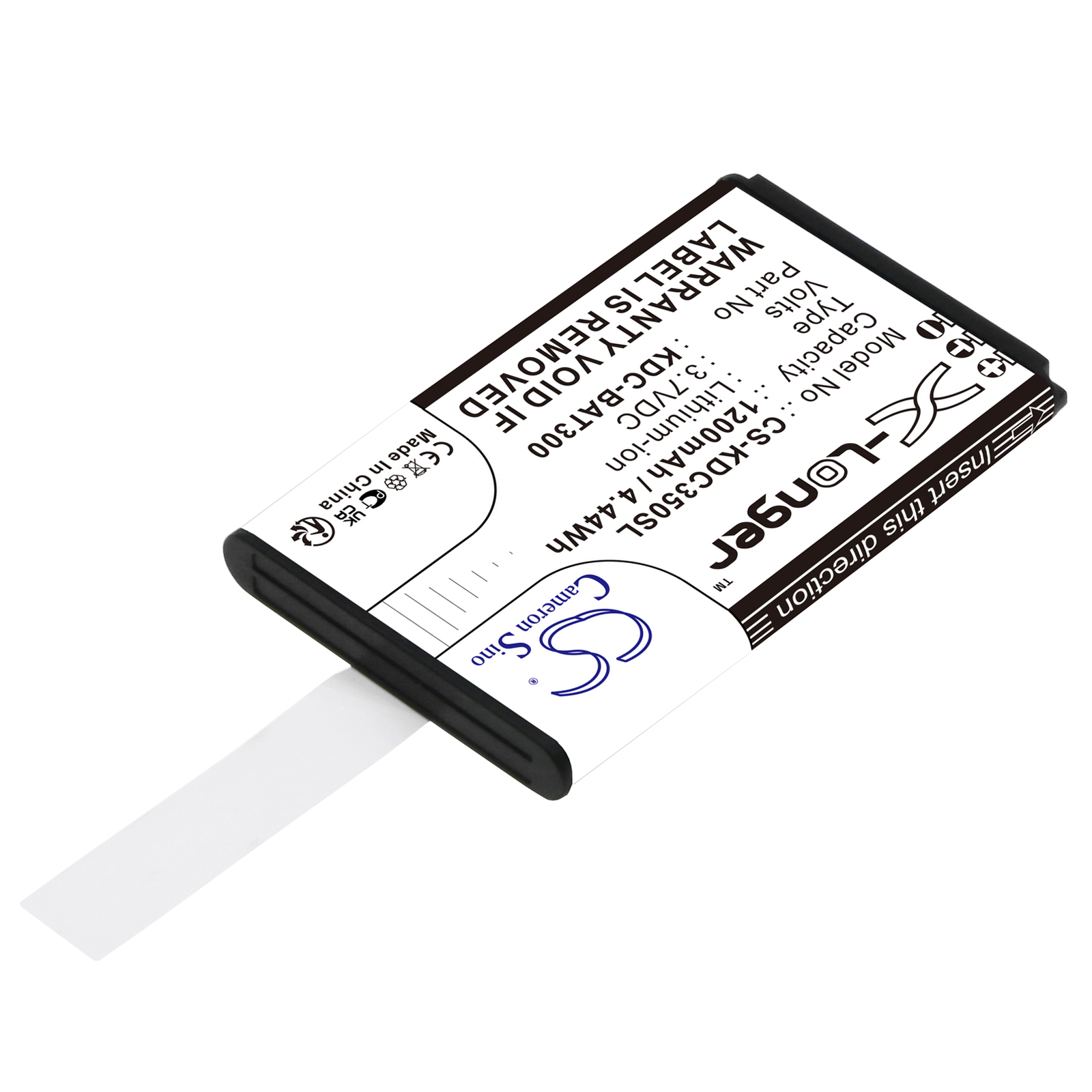Акумулятор KOAMTAC KDC-250, KDC-300, KDC350CF-G6SR-R2, KDC350CFi-G6SR-3K-R2, KDC350CFi-G6SR-R2, KDC350CFi-G6SR-R2-WFG, KDC350C-G6SR-3K-R2, KDC350C-G6SR-R2, KDC350CG-G6SR-R2, KDC350CGi-G6SR-R2, KDC350CGi-SF, KDC350CGi-SR, KDC350CG-SF, KDC350CG-SR, - Зображення 2