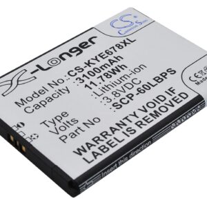 Акумулятор Kyocera Brigadier, DuraForce, E6560, E6762, E6782