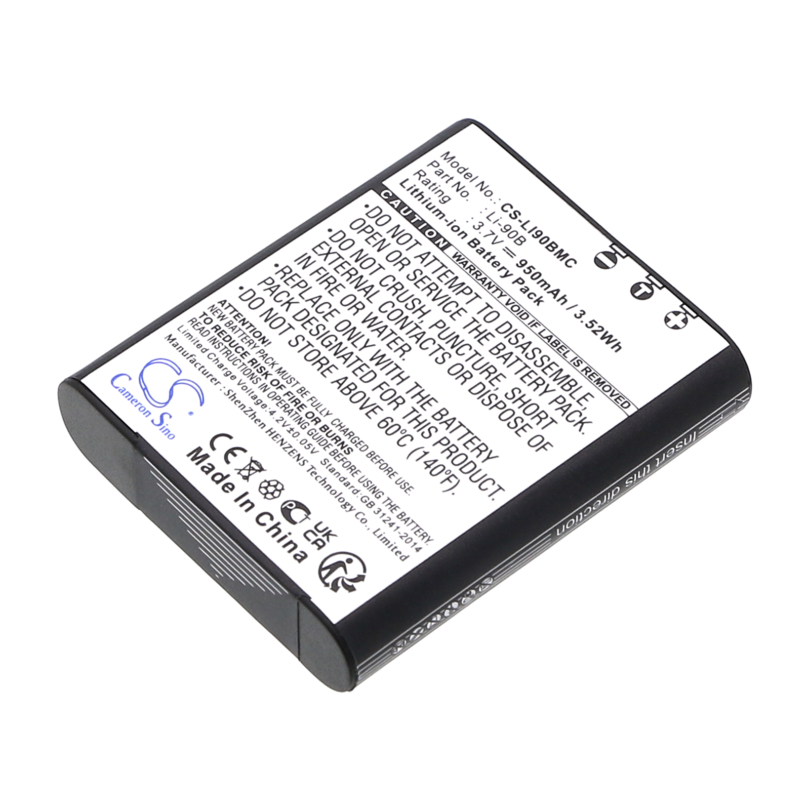 Акумулятор Olympus DS-9000, DS-9500, OM SYSTEM, Powers Stylus SP-100, SH-1, SH-50 his, Stylus XZ-2, Stylus XZ-2 his, Stylus XZ-2 iHS, TG-1, TG-2, TG-3, TG-5, TG-6, TG-7, TG-Tracker, Tough TG-1, Tough TG-1 His, Tough TG-1 iHS, Tough TG-2, Tough TG-2
