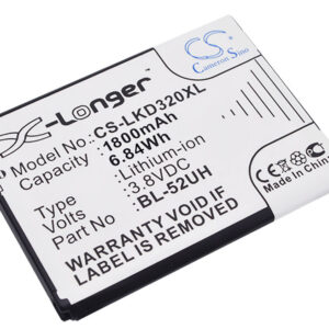 Акумулятор LG D280, D280N, D285, D320, D325, D325 Dual, D325 DUAL SIM, D329, Escape 2, H420, H440N, H440Y, H443, L Fino, L41C, L65, L70, LS620, MS323, Optimus Exceed 2, Optimus Exceed II, Optimus L65, Optimus L70, Pulse, Realm, Spirit 4G, Ultimate