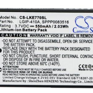 Акумулятор LG 278A, KE770, KF500, KF510, KG289, KG77