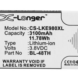 Акумулятор LG E940, E977, E980, F-240K, F-240S, Gee FHD, L-04E, Optimus G Pro