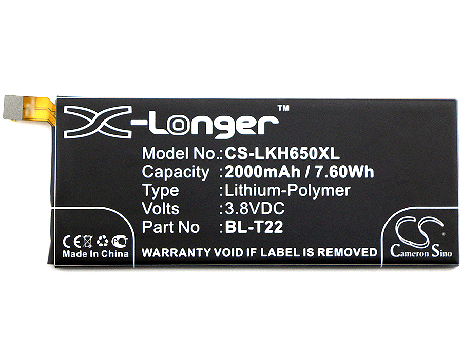 Акумулятор LG Class, Class 4G, F620S, H650, H650AR, H650E, H650K, Zero, Zero 4G, Zero 4G LTE - Зображення 3