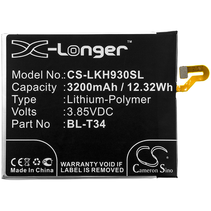 Акумулятор LG AS998, H930, H930DS, H930G, H930K, H931, H932U, H933, LMV350AWMH, LMV350EAW, LMV350EM, LS998, LS998U, Storm, US998, US998R, US998U, V30, V30+, V300K, V300KW, V300L, V300LW, V300S, V300SW, V30S, V30S+, V35, V35 Signature Edition, V35 - Зображення 3