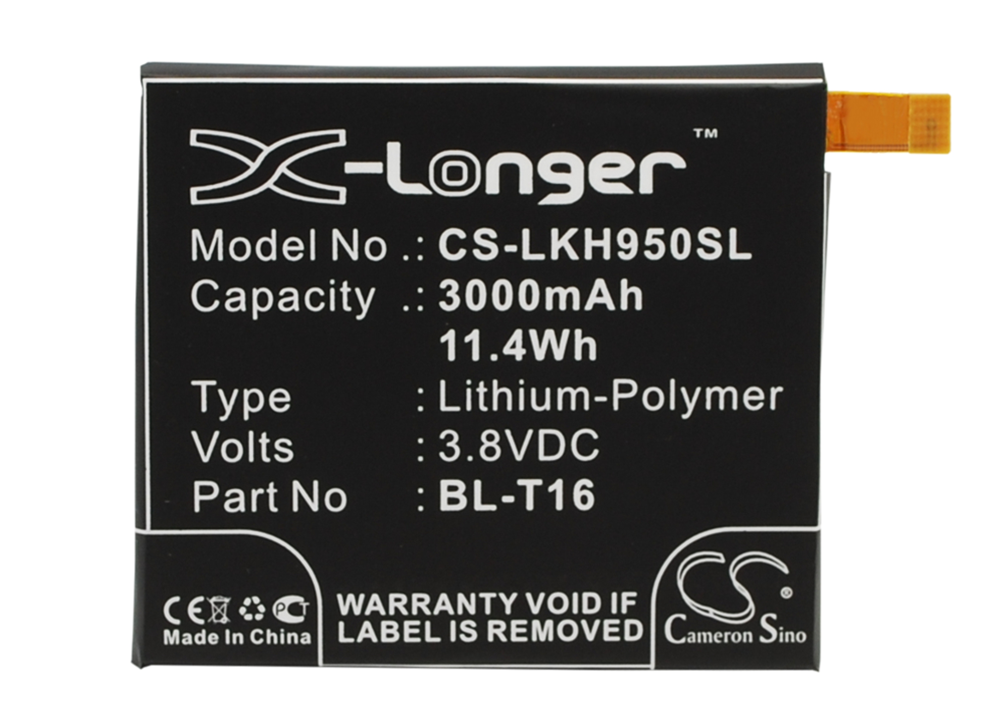 Акумулятор LG G Flex 2, H950, H955, H959, LS996, US995