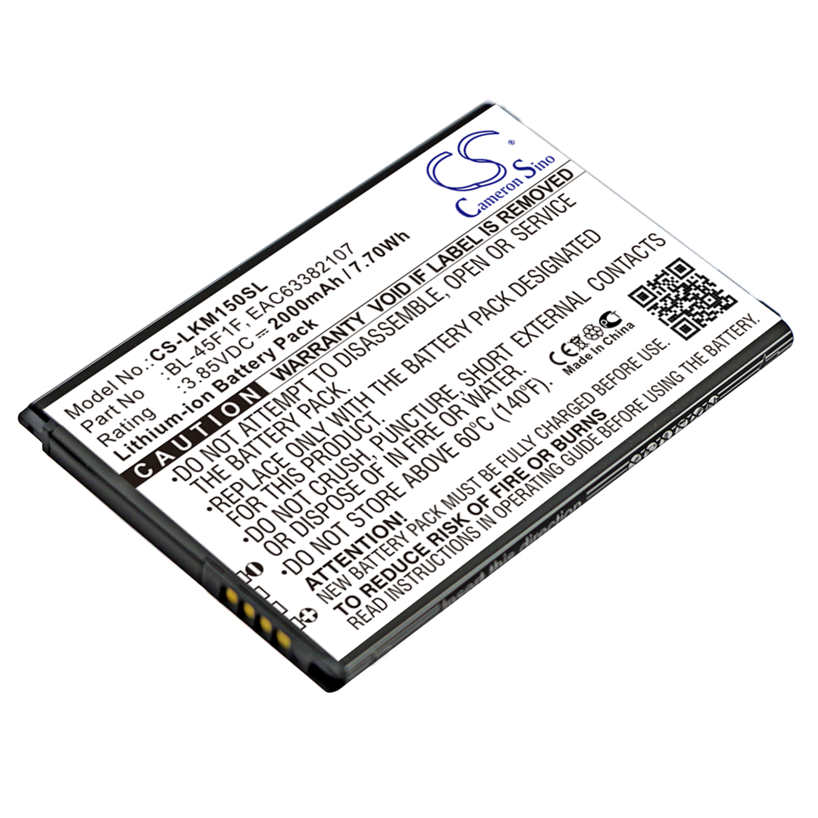 Акумулятор LG Aristo, Aristo 2, Aristo 2 Plus, Aristo LTE, DLGN5008, Fortune, Fortune 2, Fortune L57B, Fortune M153, K10 Pro 2017, K10 Pro 2017 Dual SIM, K10 Pro 2017 Dual SIM TD-LTE, K4 2017, K4 Fortune M153, K4X230TI, K8, K8 2017, K8+ 2018, K8+
