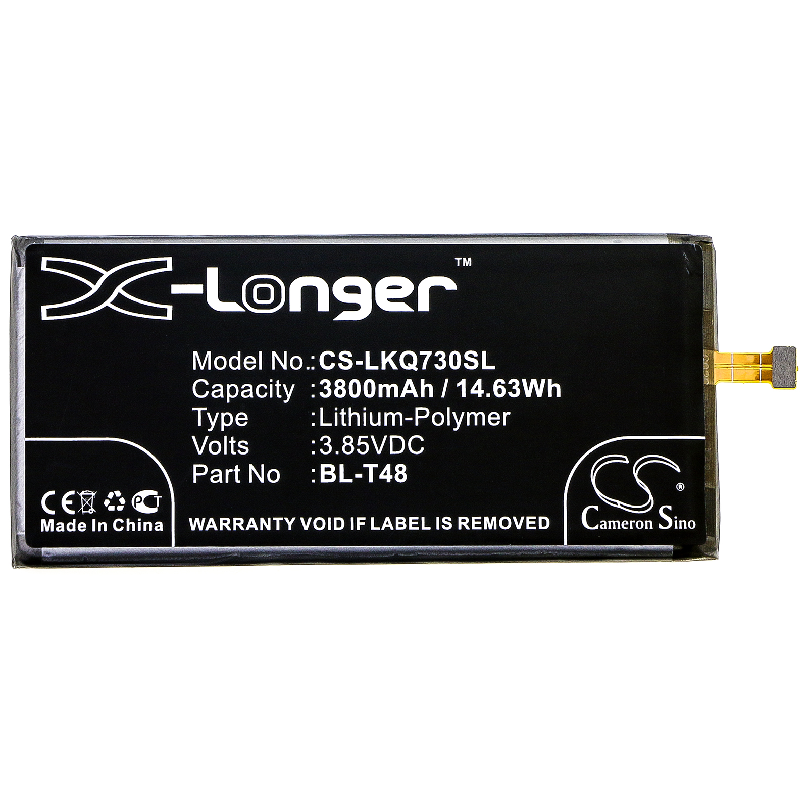 Акумулятор LG LMQ730AM4, LMQ730AM4A, LMQ730MM, LMQ730QM0, LMQ730QM5, LMQ730QM6, LMQ730QM7, LMQ730TM3, LMQ730TM3A, LMQ730TMW, LMQ730TMWA, LMQ730VMW, LMQ730VMWA, Q730AM4, Q730MM, Q730QM0, Q730QM5, Q730QM6, Q730QM7, Q730TM3, Q730TMW, Q730VMW, Stylo 6 - Зображення 3