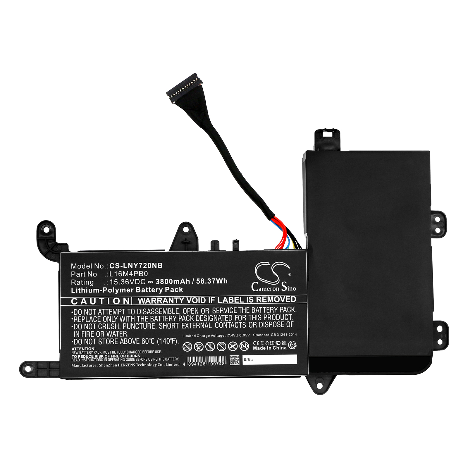 Акумулятор Lenovo Legion Y720 15IKB 80VR002EMH, Legion Y720 15IKB 80VR007VAU, Legion Y720 15IKB 80VR00HGAU, Legion Y720-15, Legion Y720-15IKB, Legion Y720-15IKB(80VR/81CQ), Legion Y720-15IKB(80VR0001), Legion Y720-15IKB(80VR002WGE), Legion - Зображення 3
